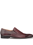 Burgundy Milani Classic Dress Italian Loafer | Mezlan Men's Business Shoes | Sam's Tailoring Fine Men's Clothing