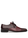 Burgundy Soka Cap Toe Lace Up Shoe | Mezlan Men's Business Shoes | Sam's Tailoring Fine Men's Clothing