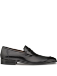 Black Calfskin Penny Men's Classic Loafer | Mezlan Men's Business Shoes | Sam's Tailoring Fine Men's Clothing