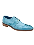 Summer Blue Caiman Crocodile & Lizard Valter Shoe | Belvedere Dress Shoes Collection | Sam's Tailoring Fine Men's Clothing