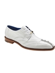 White Caiman Crocodile & Lizard Valter Shoe | Belvedere Dress Shoes Collection | Sam's Tailoring Fine Men's Clothing