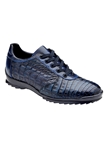 Antique Ocean Blue Caiman Crocodile Germano Shoe | Belvedere Causal Shoes Collection | Sam's Tailoring Fine Men's Clothing