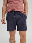 Navy Flamingo Swim Short | Stone Rose Shorts Collection | Sam's Tailoring Fine Men Clothing
