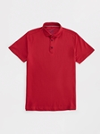 Red T-Series Drytouch Pique Fine Men Polo | Stone Rose Polos Collection | Sams Tailoring Fine Men Clothing