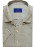 Sage Knit Camp Men's Short Sleeve Shirt | David Donahue Short Sleeve Shirts Collection | Sam's Tailoring Fine Men's Clothing
