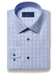 Purple & Blue Glenplaid Regular Fit Dress Shirt | David Donahue Dress Shirts Collection | Sam's Tailoring Fine Men's Clothing