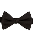 Black Faille Pre-Tied Bow | David Donahue Bow Ties Collection | Sam's Tailoring Fine Men's Clothing