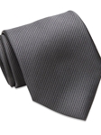 Charcoal Twill Weave Italian Silk Neck Tie | David Donahue Ties Collection | Sam's Tailoring Fine Men's Clothing