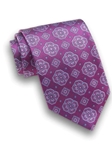 Berry Medallion Silk Tie | David Donahue Ties Collection | Sam's Tailoring Fine Men's Clothing