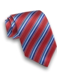 Red Box Weave Satin Stripe Silk Tie | David Donahue Ties Collection | Sam's Tailoring Fine Men's Clothing
