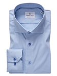 Blue Dobby Modern Performance Stretch Dress Shirt | Emanuel Berg Shirts | Sam's Tailoring Fine Men Clothing