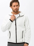 Offwhite Sammy Braxx Lab Full Zip Hoodie Sweater | Brax Men's Sweaters | Sam's Tailoring Fine Men Clothing