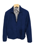 Navy Suede Reversible Napa Leather Jacket | Marcello Sport Outerwear Collection | Sam's Tailoring Fine Men's Clothing