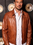 Cognac Washed Nappa Leather Men's Jacket | Marcello Sport Outerwear Collection | Sam's Tailoring Fine Men's Clothing