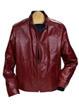Red Leather to Microfiber Reversible Jacket | Marcello Sport Outerwear Collection | Sam's Tailoring Fine Men's Clothing