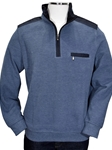 Blue Garda Nautique Pullover Zip Sweater | Marcello Sport Sweaters Collection | Sam's Tailoring Fine Men's Clothing