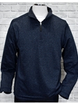 Navy Reversible Traveler Mock Men Sweater | Marcello Sport Sweaters Collection | Sam's Tailoring Fine Men's Clothing