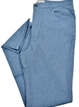 Blue Fine Stretch Twill Five Pocket Pant | Marcello Pants & Denim Collection | Sam's Tailoring Fine Men's Clothing