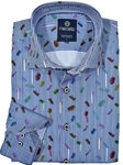Blue Classic Stripe Museum Cotton Shirt | Marcello Sport Shirts Collection | Sam's Tailoring Fine Men's Clothing