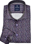 Lavender Roll Collar Micro Paisley Men Shirt | Marcello Sport Shirts Collection | Sam's Tailoring Fine Men's Clothing