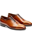 Tan Inglese Mastrich Wholecut Mostarda Shoe | Jose Real Lace Up Shoes Collection | Sam's Tailoring Fine Men's Clothing