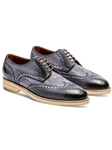 Antracite Berlina Wingtip Men's Derby Shoe | Jose Real Lace Up Shoes Collection | Sam's Tailoring Fine Men's Clothing