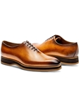 Tan Amberes Smart Silhouette Leather Shoe | Jose Real Lace Up Shoes Collection | Sam's Tailoring Fine Men's Clothing