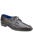 Gray Genuine Ostrich Bolero Mens Dress Shoe | Belvedere Dress Shoes Collection | Sam's Tailoring Fine Men's Clothing