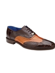 Chocolate/ Anti. Tan American Alligator Varo Shoe | Belvedere Dress Shoes Collection | Sam's Tailoring Fine Men's Clothing