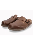 Dark Brown Leather Nubuck Air Relax Cork Sandal | Mephisto Men's Sandals | Sams Tailoring Fine Men Clothing