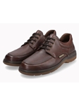 Chestnut Rubber Sole Smooth Leather Men's Shoe | Mephisto Men's Shoes Collection  | Sam's Tailoring Fine Men Clothing