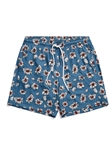 Blue Floral Print Men's Patterned Swimshort | Stone Rose Shorts Collection | Sams Tailoring Fine Men Clothing