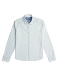 Light Blue Solid Tencel Cotton Long Sleeve Shirt | Stone Rose Shirts Collection | Sams Tailoring Fine Men Clothing