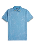 Light Blue Poly/Cotton Blended Jersey Short Sleeve Polo | Stone Rose Polos Collection | Sams Tailoring Fine Men Clothing