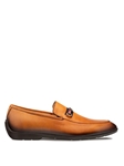 Cognac Smart Ribbon-Ornament Rubber Sole Slip On | Mezlan Men's Slip On Shoes | Sam's Tailoring Fine Men's Clothinga