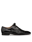 Black Striking Patent Leather Decorative Fromal Oxford | Mezlan Formal Shoes | Sam's Tailoring Fine Men's Clothing