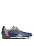 Blue/Grey Two Tone Artisanal Leather Men's Sneaker | Mezlan Casual Shoes | Sam's Tailoring Fine Men's Clothing