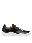 Black Sporty Leather Scallop Sole Men's Sneaker | Mezlan Casual Shoes | Sam's Tailoring Fine Men's Clothing