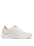 White Sporty Leather Scallop Sole Men's Sneaker | Mezlan Casual Shoes | Sam's Tailoring Fine Men's Clothing