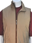 Robert Talbott Tan Bixby Quilted Water Resistant Vest OW138-04 - Outerwear | Sam's Tailoring Fine Men's Clothing
