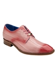 Antique Pink Hand Painted Eel Italo Dress Shoe | Belvedere Dress Shoes Collection | Sam's Tailoring Fine Men's Clothing