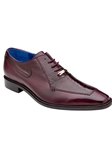 Burgundy Ostrich Leg & Italian Calf Biagio Dress Shoe | Belvedere Dress Shoes Collection | Sam's Tailoring Fine Men's Clothing