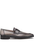 Grey Avenue Rubber Sole Penny Men's Loafer | Mezlan Slip On Shoes | Sam's Tailoring Fine Men's Clothing