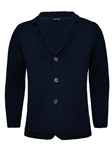 Navy Long Sleeves Men's Premium Swacket | Emanuel Berg Sweaters Collection | Sam's Tailoring Fine Men Clothing