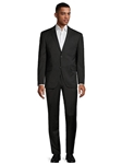 Black Modern Fit Two Button Wool Stretch Men's Suit | Horst Men's Suits | Sam's Tailoring Fine Men Clothing