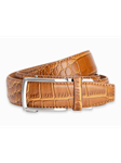 Tan Alligator 1 3/8" Strap Classic Men Dress Belt | NexBelt Dress Belts | Sam's Tailoring Fine Men's Clothing