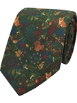 Green Printed Fox/Squirrel Men's Tie | Gitman Bros. Ties Collection | Sam's Tailoring Fine Men Clothing