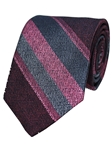 Berry Woven Stripe Silk Men's Tie | Gitman Bros. Ties Collection | Sam's Tailoring Fine Men Clothing