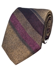 Gold Woven Stripe Silk Men's Tie | Gitman Bros. Ties Collection | Sam's Tailoring Fine Men Clothing
