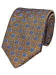 Gold Woven Neat Silk Men's Fine Tie | Gitman Bros. Ties Collection | Sam's Tailoring Fine Men Clothing